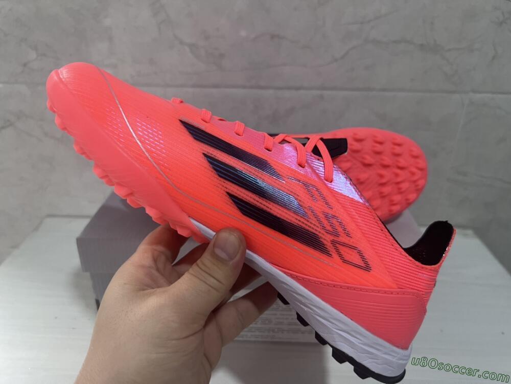 Adidas F50 Adizero TF Artificial Turf Soccer Shoes - Red/Black