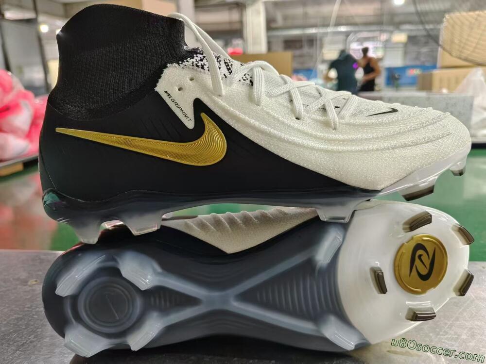 Nike Phantom Luna Elite NU FG Firm Ground Soccer Cleats - White/Black/Gold