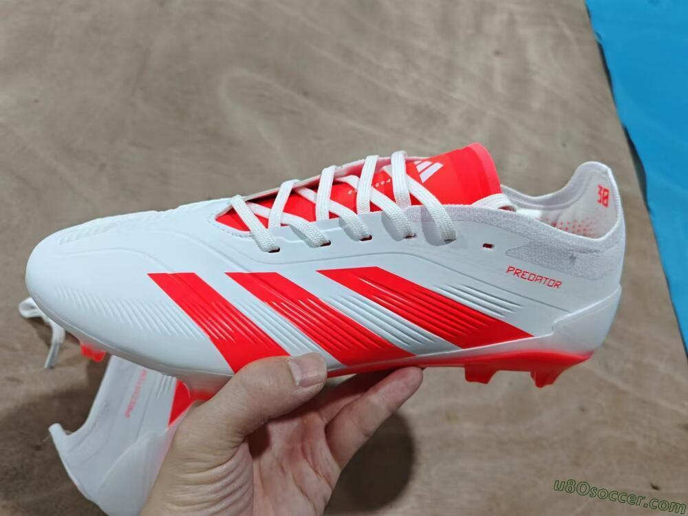 Adidas Predator Accuracy.1 FG Firm Ground Soccer Cleats - Beige/White/Red