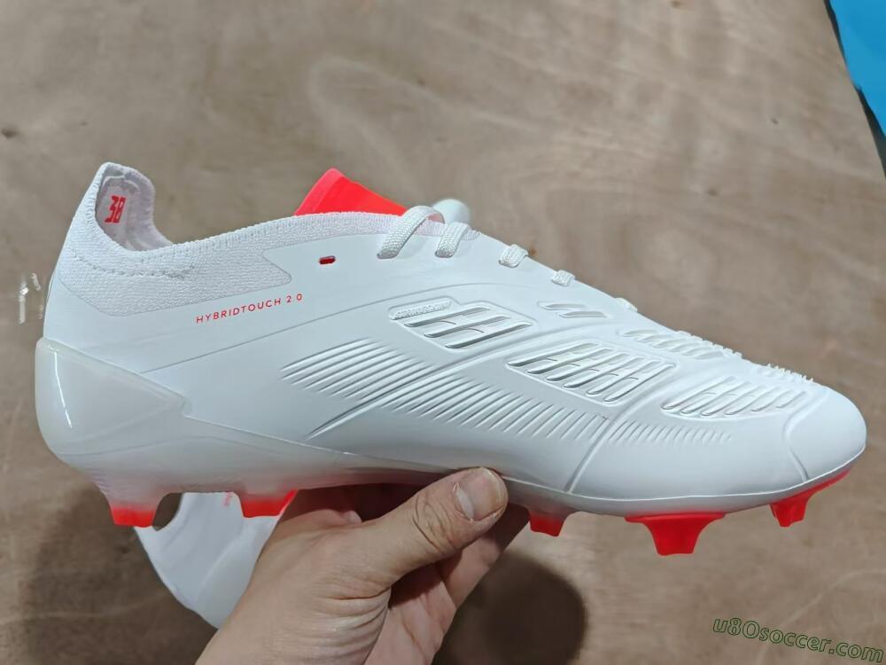 Adidas Predator Accuracy.1 FG Firm Ground Soccer Cleats - Beige/White/Red