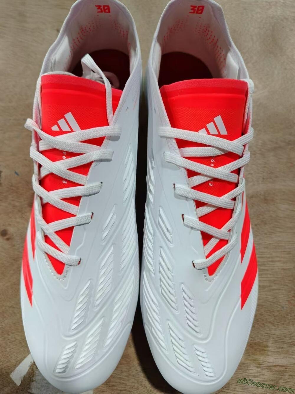 Adidas Predator Accuracy.1 FG Firm Ground Soccer Cleats - Beige/White/Red