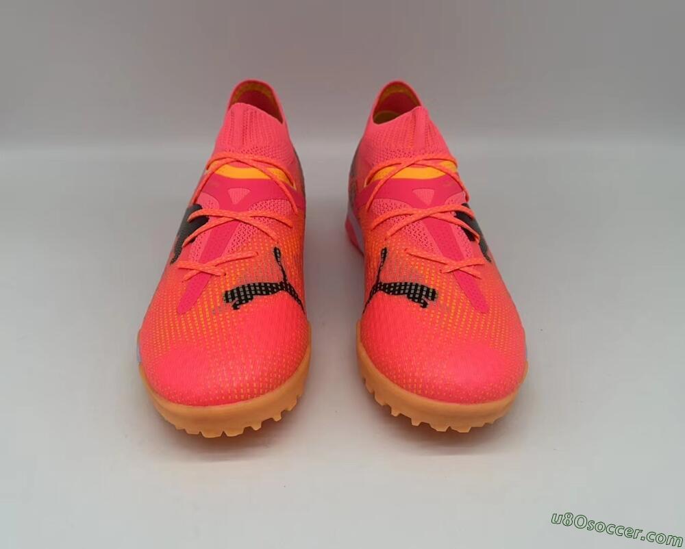 Puma Future 7 Ultimate TF Artificial Turf Soccer Shoes - Pink/Black/White