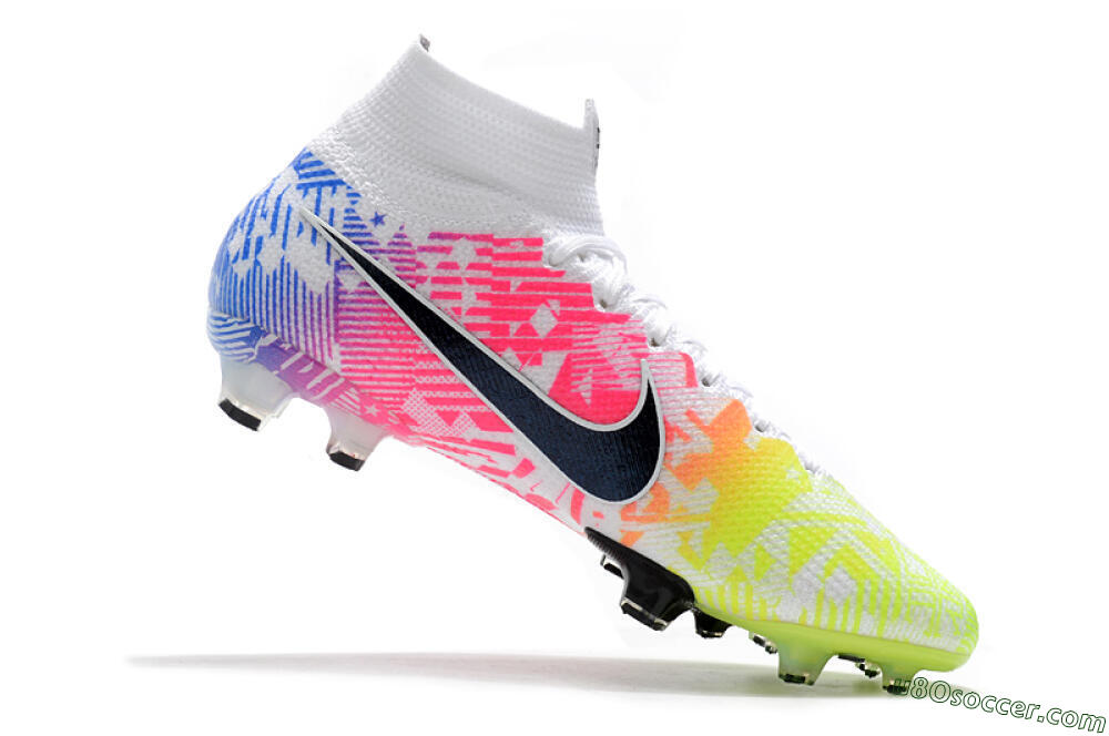 Nike Mercurial Superfly 7 Elite FG Firm Ground Soccer Cleats - Yellow/Pink/Blue 7