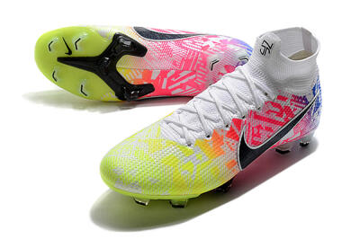 Nike Mercurial Superfly 7 Elite FG Firm Ground Soccer Cleats - Yellow/Pink/Blue