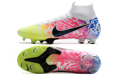 Nike Mercurial Superfly 7 Elite FG Firm Ground Soccer Cleats - Yellow/Pink/Blue