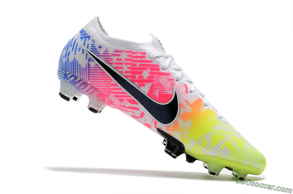 Nike Mercurial Vapor 13 Elite FG Firm Ground Soccer Cleats - Yellow/Pink/Blue 7