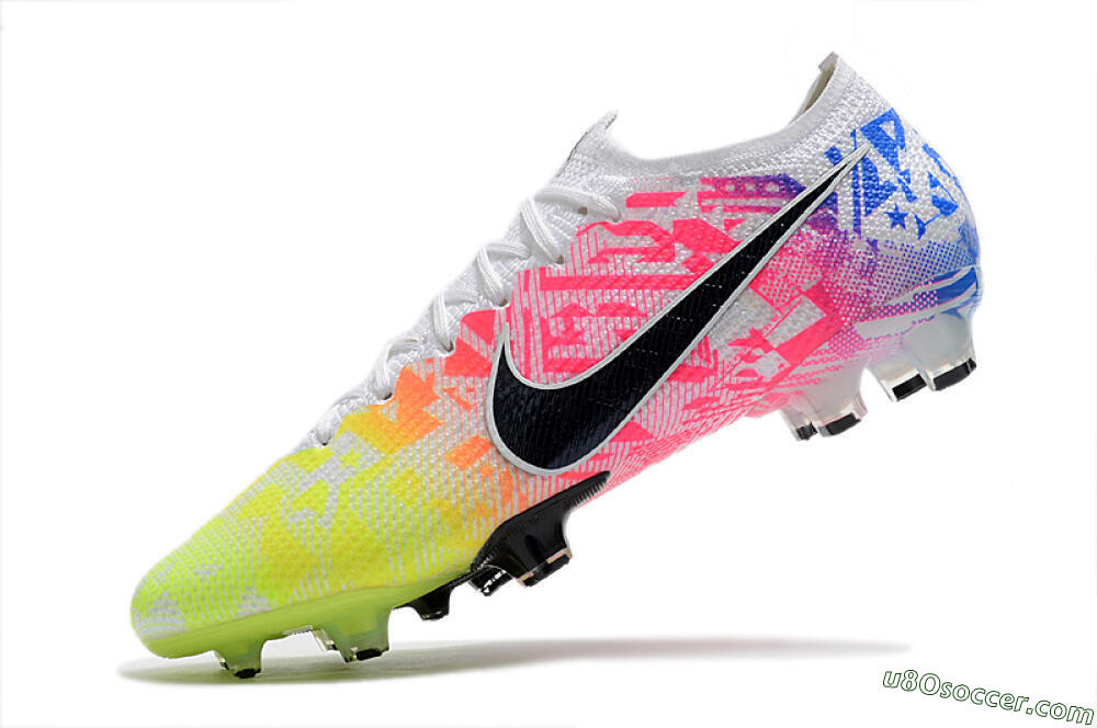Nike Mercurial Vapor 13 Elite FG Firm Ground Soccer Cleats - Yellow/Pink/Blue 8