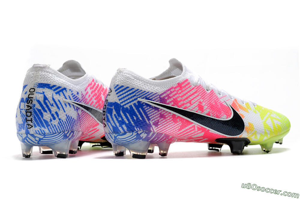 Nike Mercurial Vapor 13 Elite FG Firm Ground Soccer Cleats - Yellow/Pink/Blue 9