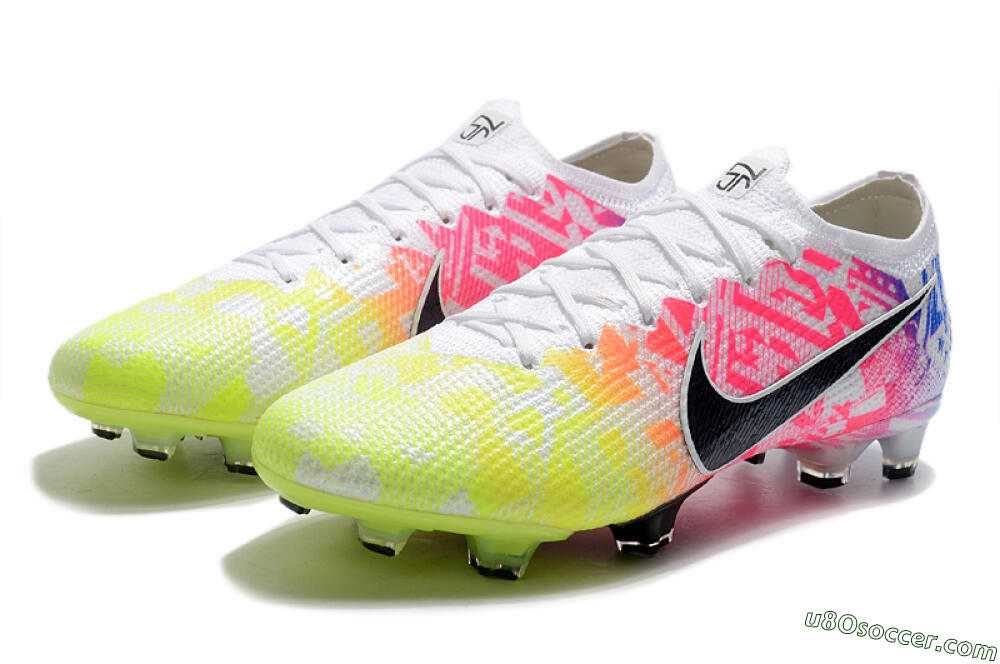 Nike Mercurial Vapor 13 Elite FG Firm Ground Soccer Cleats - Yellow/Pink/Blue 5