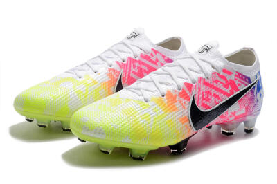 Nike Mercurial Vapor 13 Elite FG Firm Ground Soccer Cleats - Yellow/Pink/Blue