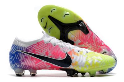Nike Mercurial Vapor 13 Elite FG Firm Ground Soccer Cleats - Yellow/Pink/Blue