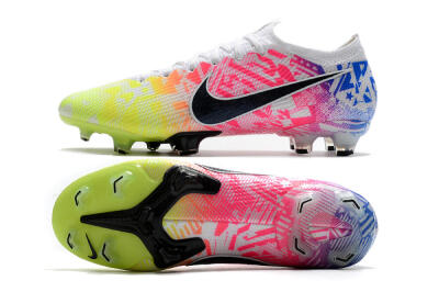 Nike Mercurial Vapor 13 Elite FG Firm Ground Soccer Cleats - Yellow/Pink/Blue