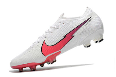 Nike Mercurial Vapor 13 Elite FG Firm Ground Soccer Cleats - White/Red/Blue