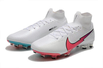 Nike Mercurial Superfly 7 Elite FG Firm Ground Soccer Cleats - White/Red/Blue