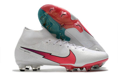 Nike Mercurial Superfly 7 Elite FG Firm Ground Soccer Cleats - White/Red/Blue