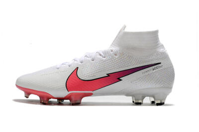 Nike Mercurial Superfly 7 Elite FG Firm Ground Soccer Cleats - White/Red/Blue