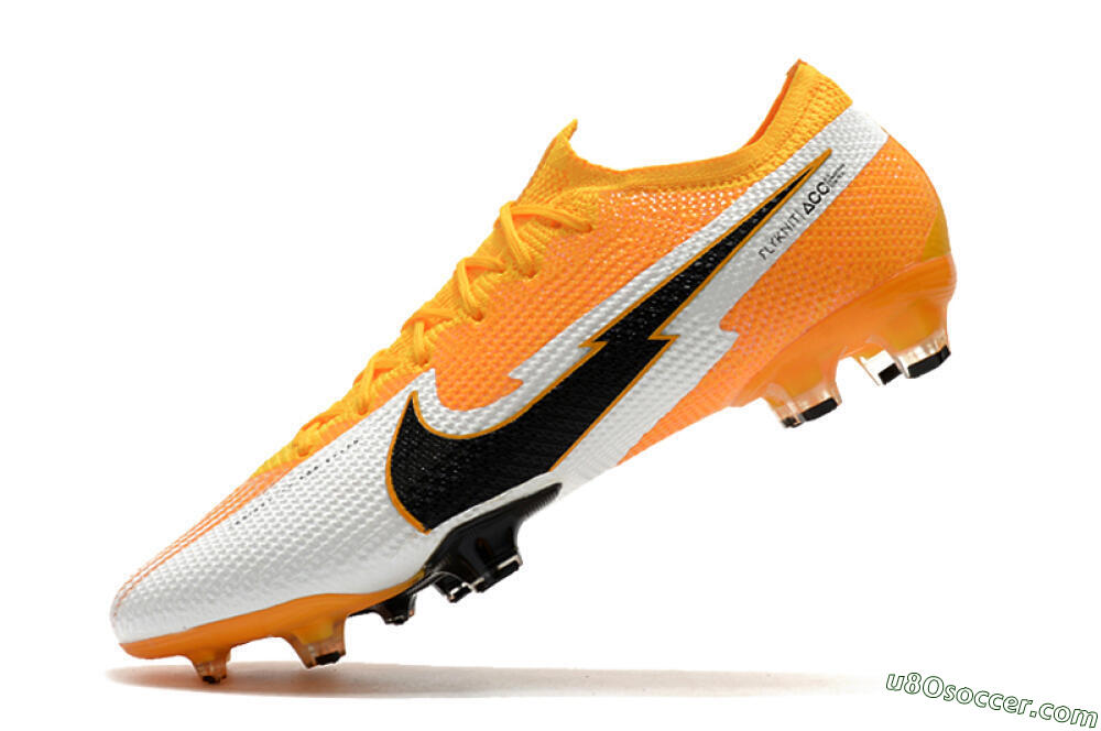 Nike Mercurial Vapor 13 Elite FG Firm Ground Soccer Cleats - Orange/White/Black 8