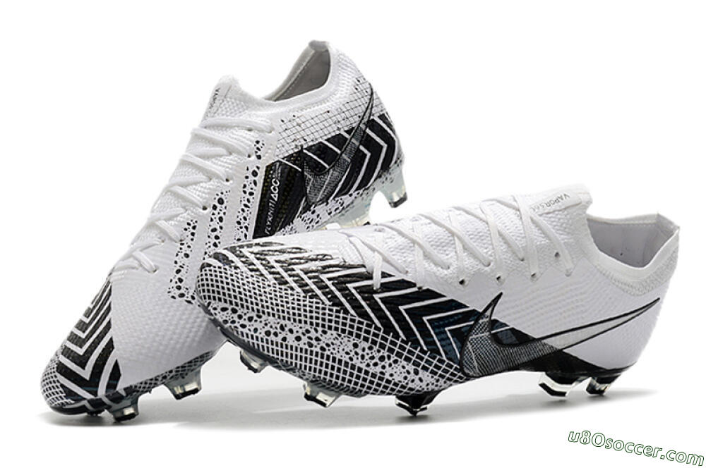 Nike Mercurial Vapor 13 Elite FG Firm Ground Soccer Cleats - Black/White/Blue 6