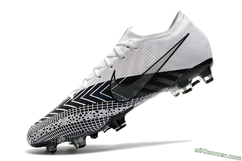 Nike Mercurial Vapor 13 Elite FG Firm Ground Soccer Cleats - Black/White/Blue 8