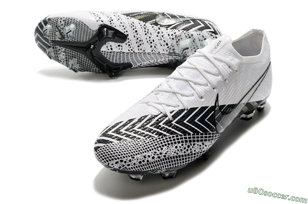 Nike Mercurial Vapor 13 Elite FG Firm Ground Soccer Cleats - Black/White/Blue 3