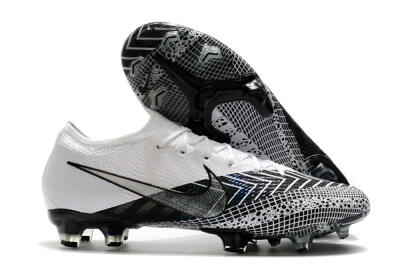 Nike Mercurial Vapor 13 Elite FG Firm Ground Soccer Cleats - Black/White/Blue