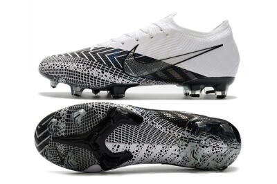 Nike Mercurial Vapor 13 Elite FG Firm Ground Soccer Cleats - Black/White/Blue