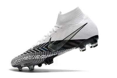 Nike Mercurial Superfly 7 Elite FG Firm Ground Soccer Cleats - Black/White/Blue