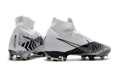Nike Mercurial Superfly 7 Elite FG Firm Ground Soccer Cleats - Black/White/Blue