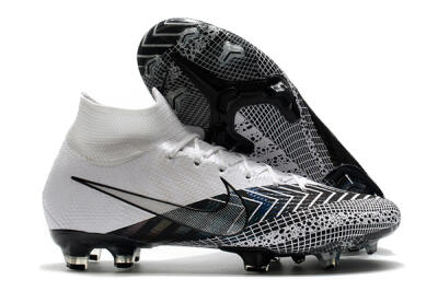 Nike Mercurial Superfly 7 Elite FG Firm Ground Soccer Cleats - Black/White/Blue