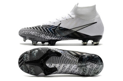 Nike Mercurial Superfly 7 Elite FG Firm Ground Soccer Cleats - Black/White/Blue