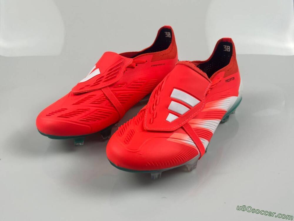 Adidas Predator Elite Foldover Tongue FG Firm Ground Soccer Cleats - Red/White/Green