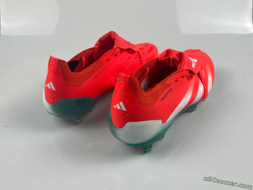 Adidas Predator Elite Foldover Tongue FG Firm Ground Soccer Cleats - Red/White/Green