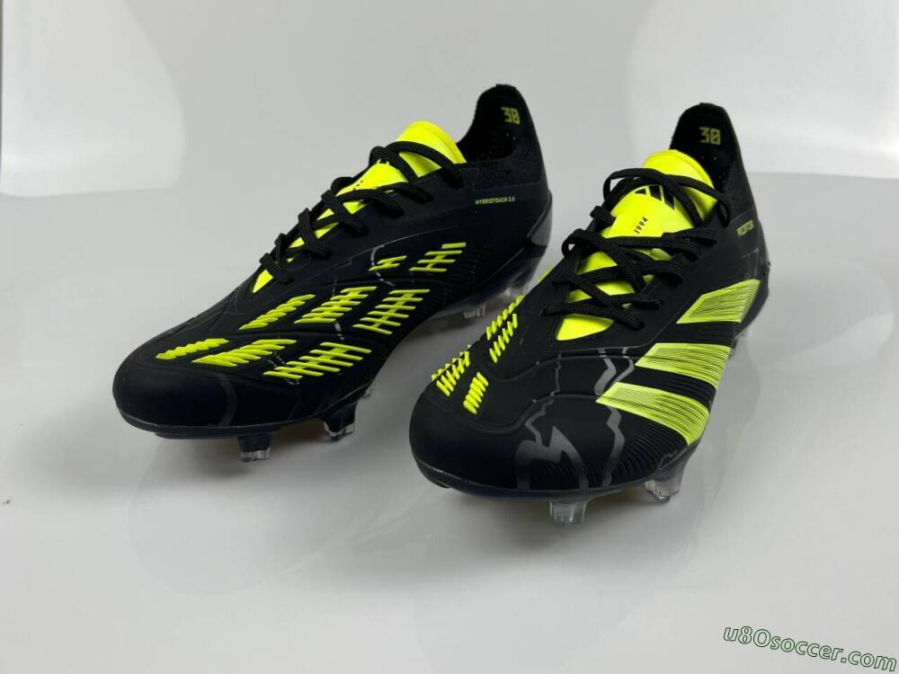 Adidas Predator Accuracy+ FG Firm Ground Soccer Cleats - Black/Yellow