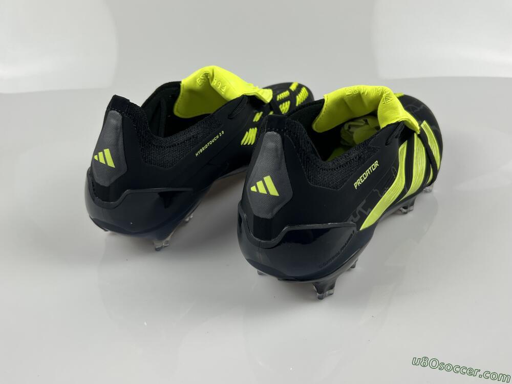 Adidas Predator Elite Foldover Tongue FG Firm Ground Soccer Cleats - Black/Yellow/Blue
