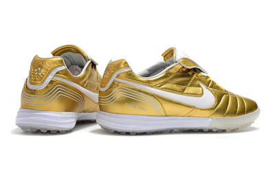Nike Tiempo Legend 7 Elite R10 TF Artificial Turf Soccer Shoes - Gold/White