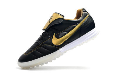 Nike Tiempo Legend 7 Elite R10 TF Artificial Turf Soccer Shoes - Black/Gold/White