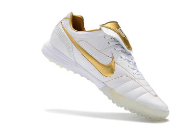 Nike Tiempo Legend 7 Elite R10 TF Artificial Turf Soccer Shoes - White/Gold