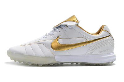 Nike Tiempo Legend 7 Elite R10 TF Artificial Turf Soccer Shoes - White/Gold