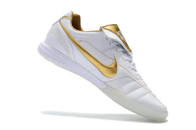 Nike Tiempo Legend 7 Elite R10 IC Indoor & Futsal Soccer Shoes - White/Gold