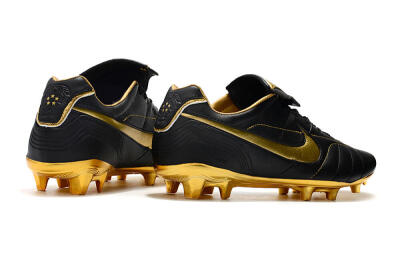 シューズ NIKE TIEMPO LEGEND 7 ELITE FG Black Gold Nike Tiempo Legend 7 Elite FG Black Lux - Black/Metallic