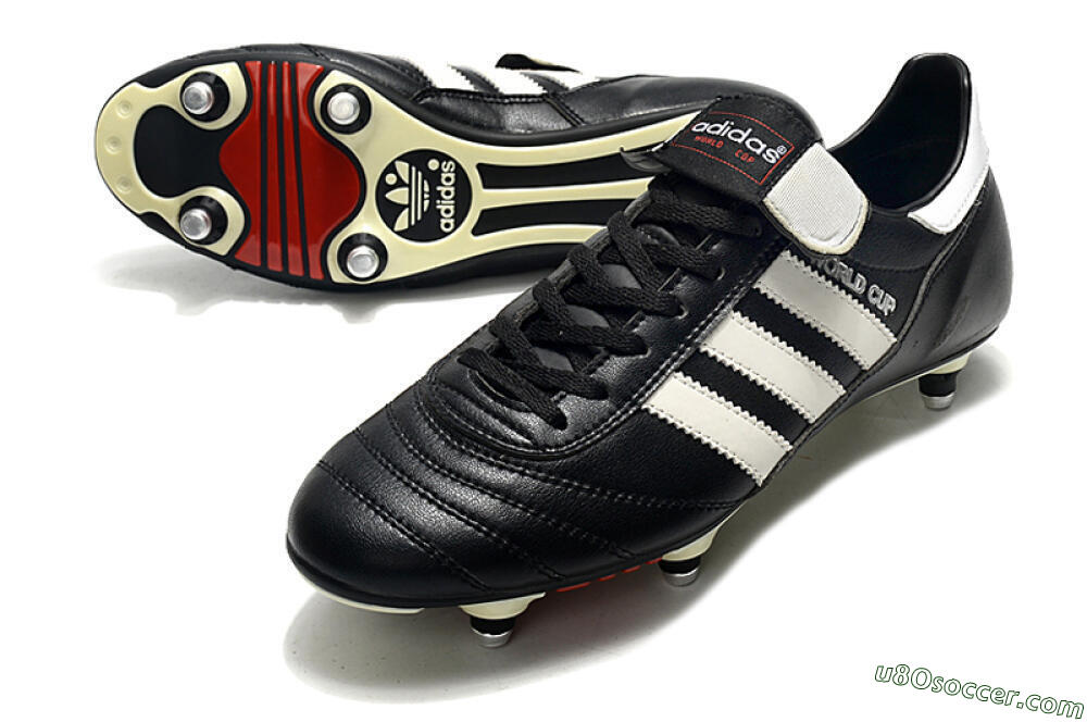 Adidas Copa World Cup SG Soft Ground Soccer Cleats - Black/White/Red 3