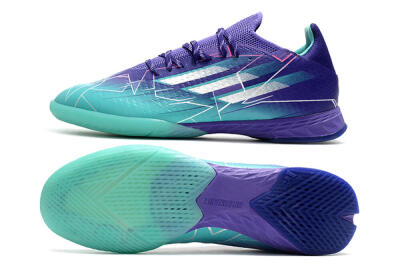 Adidas X Speedflow.1 IC Indoor & Futsal Soccer Shoes - Jade/Purple/White