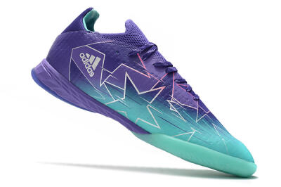 Adidas X Speedflow.1 IC Indoor & Futsal Soccer Shoes - Jade/Purple/White