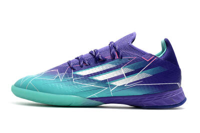 Adidas X Speedflow.1 IC Indoor & Futsal Soccer Shoes - Jade/Purple/White