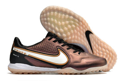 Nike React Tiempo Legend 9 Pro TF Artificial Turf Soccer Shoes - Gold/White/Black