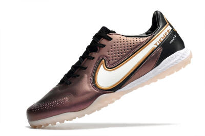 Nike React Tiempo Legend 9 Pro TF Artificial Turf Soccer Shoes - Gold/White/Black
