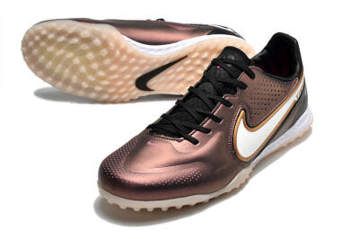 Nike React Tiempo Legend 9 Pro TF Artificial Turf Soccer Shoes - Gold/White/Black