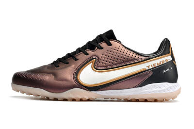 Nike React Tiempo Legend 9 Pro TF Artificial Turf Soccer Shoes - Gold/White/Black