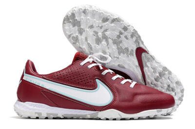 Nike React Tiempo Legend 9 Pro TF Artificial Turf Soccer Shoes - Red/White/Jade