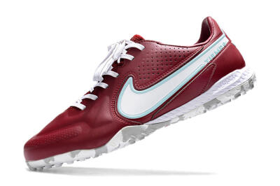 Nike React Tiempo Legend 9 Pro TF Artificial Turf Soccer Shoes - Red/White/Jade